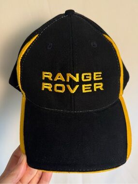 Like New Range Rover Black and Yellow Adjustable Baseball Cap